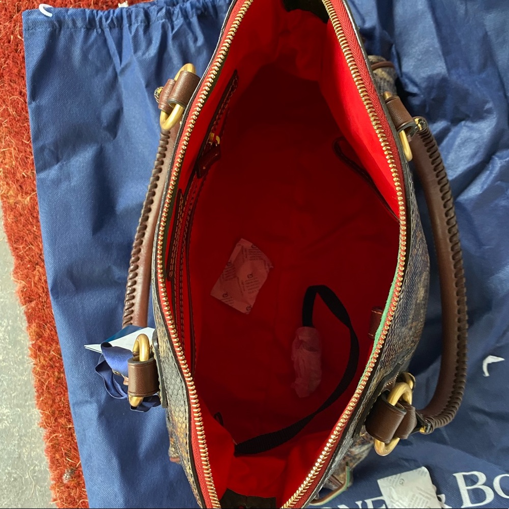 Dooney & Bourke Python Domed Buckle Satchel - image 8